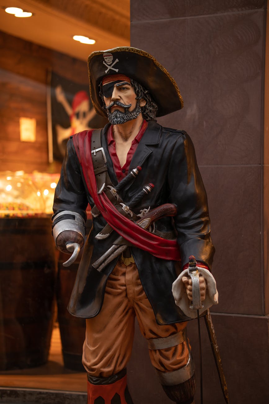 statue of a pirate